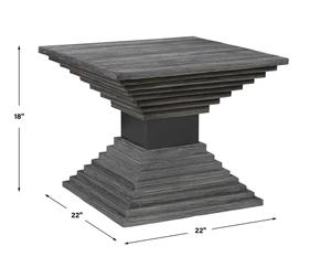 Andes Wooden Geometric Accent Table by Uttermost