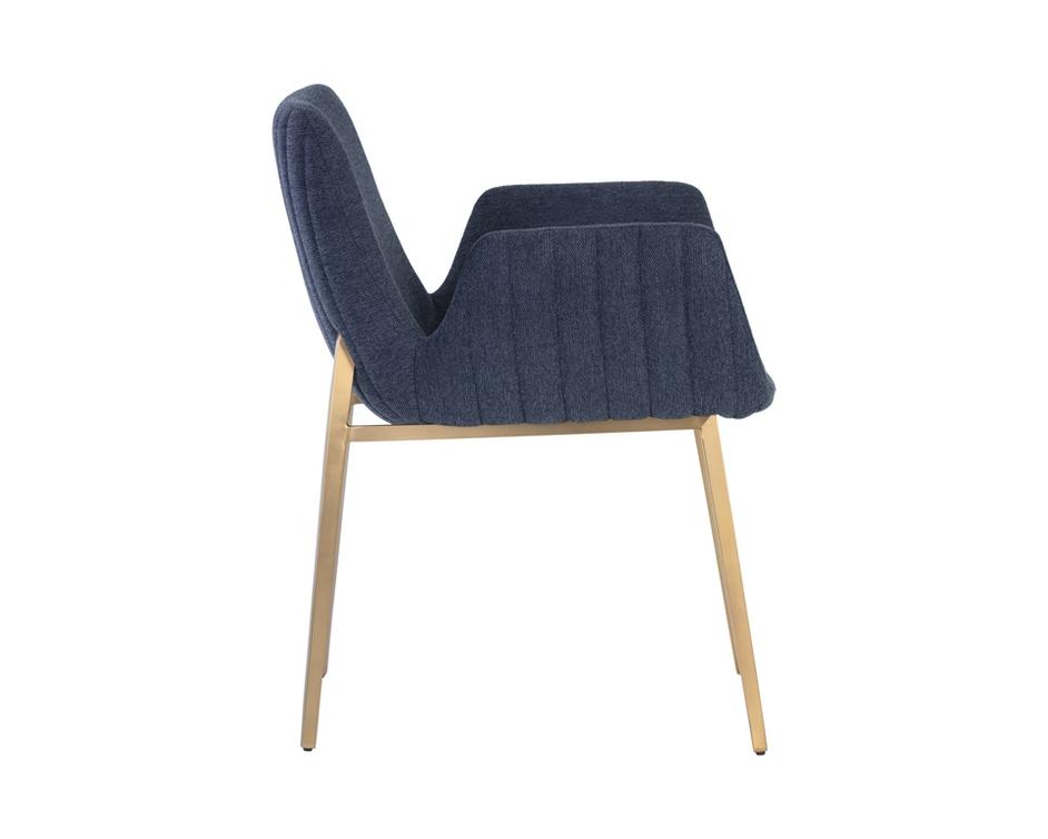 Lucano Dining Armchair - Belfast Navy by Sunpan