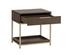 Rebel Nightstand - Gold - Raw Umber by Sunpan