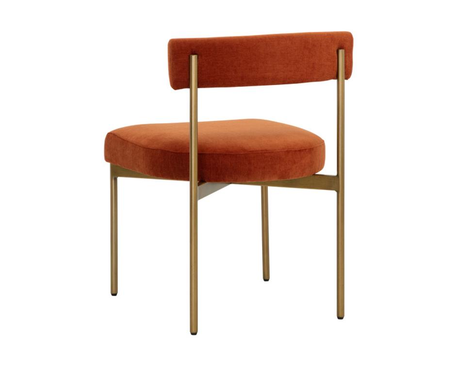 SENECA DINING CHAIR - ANTIQUE BRASS - DANNY RUST by Sunpan