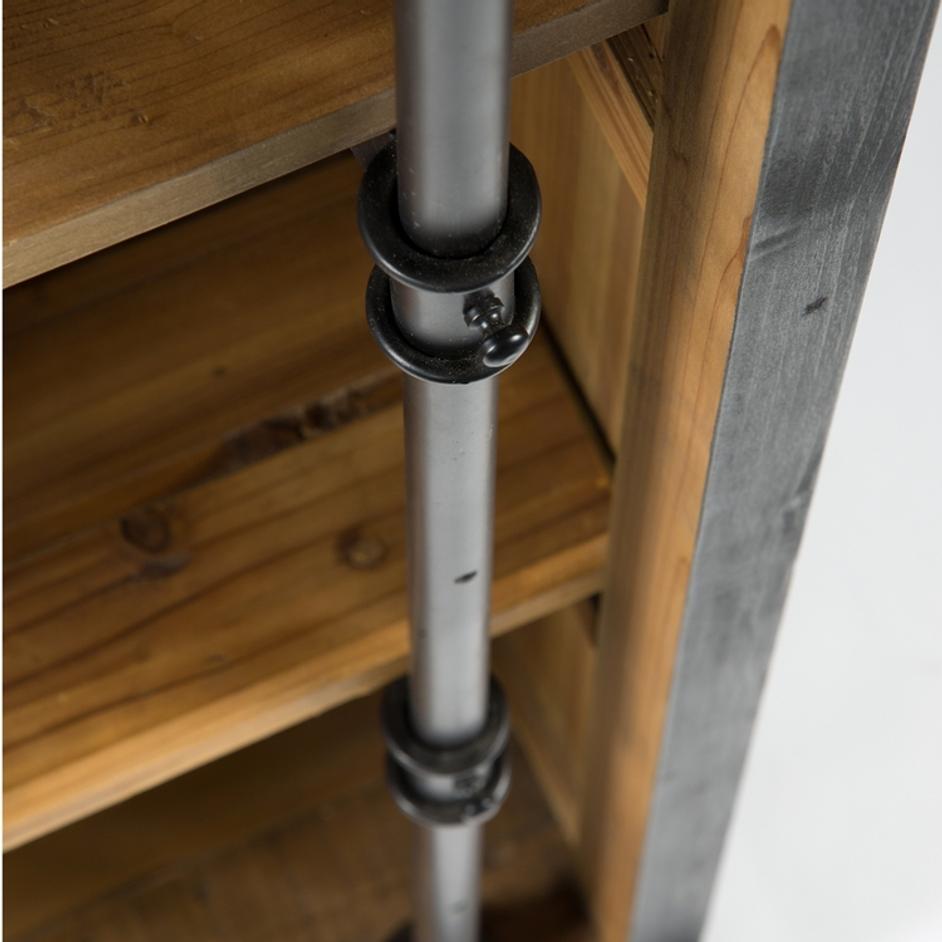 Ivy Bookcase In Matte Black by FOUR HANDS