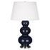 Midnight Triple Gourd Table Lamp by Robert Abbey