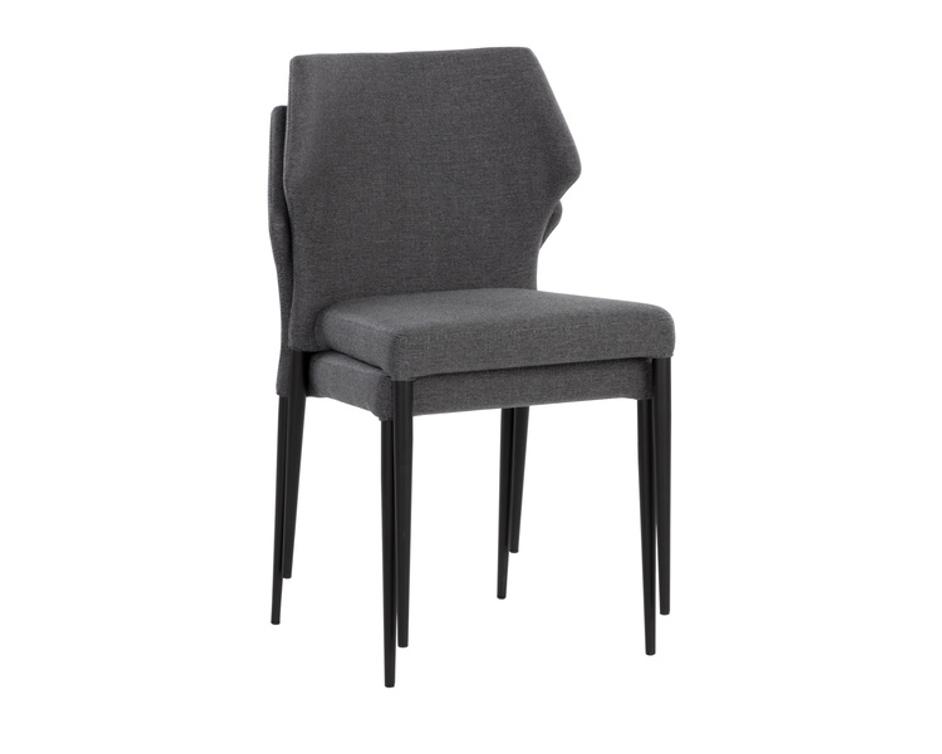 JAMES STACKABLE DINING CHAIR - CITY GREY by Sunpan
