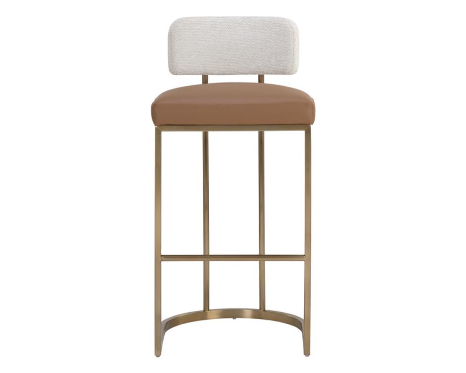 LARISSA BARSTOOL - NAPA COGNAC / RHEA LIGHT BARLEY by Sunpan