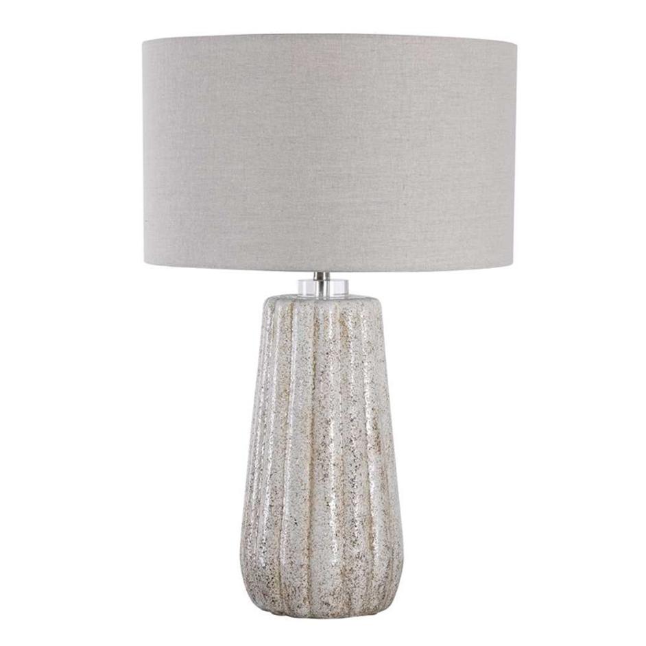 Pikes Stone-Ivory Table Lamp by Uttermost