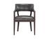 BRYLEA DINING ARMCHAIR - BROWN - BRENTWOOD CHARCOAL LEATHER by Sunpan