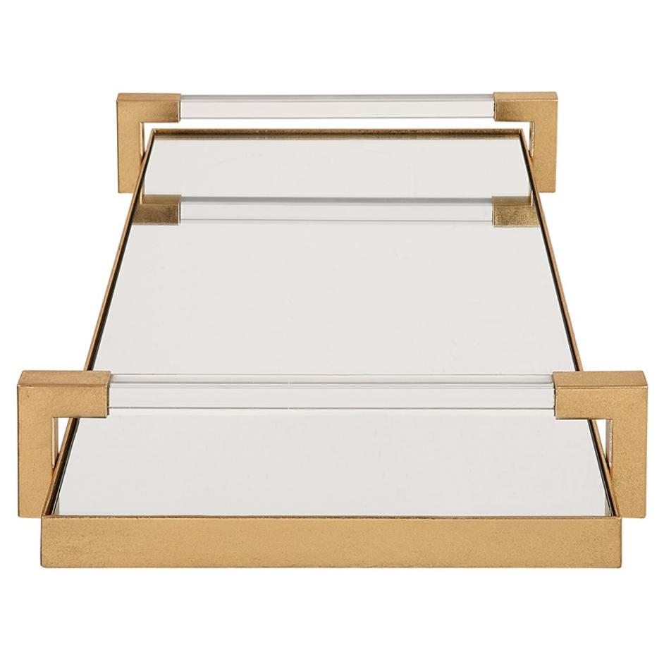 Deki Gold Mirrored Tray by Uttermost