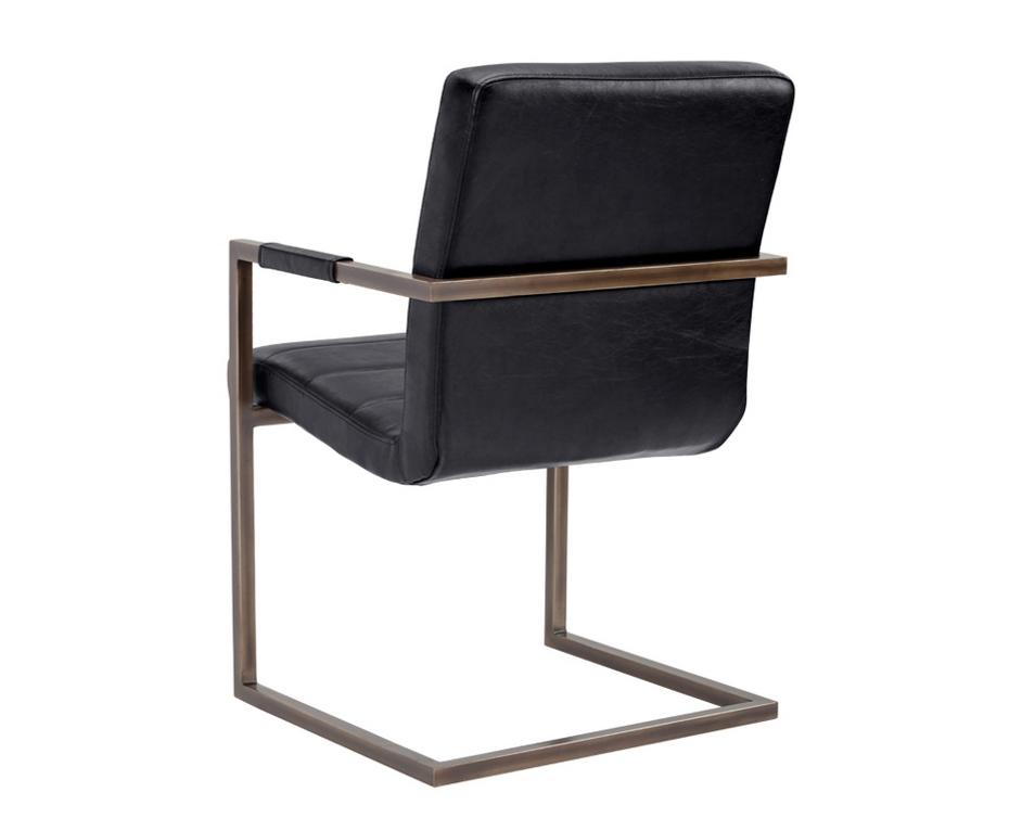 JAFAR ARMCHAIR - VINTAGE BLACK by Sunpan