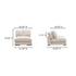 Plunge Slipper Chair Cappuccino by Moes Home
