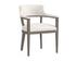 BRYLEA DINING ARMCHAIR - ASH GREY - LINOSO IVORY by Sunpan