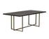 Jade Dining Table - Antique Brass - Dark Mango - 79" by Sunpan