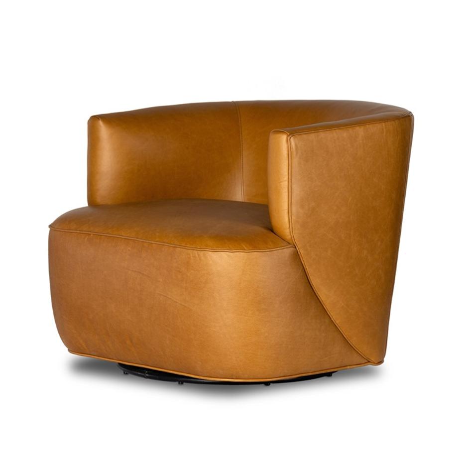 Mila Swivel Chair - Osorno Camel by Four Hands