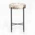 Nocona Stool In Speckled Hide In Counter by FOUR HANDS