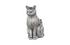 Cat Sitting Sculpture, Silver Leaf by Phillips Collection