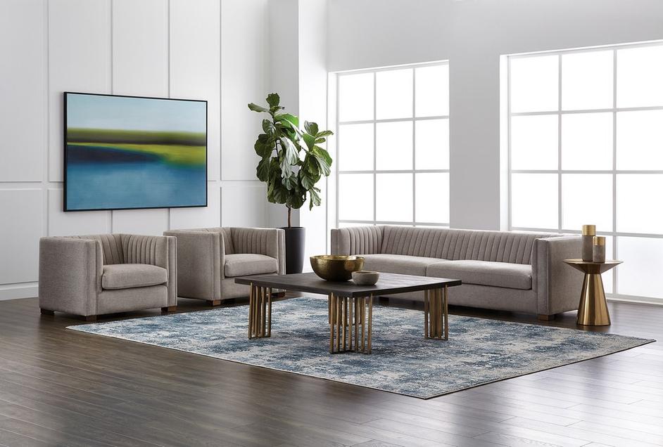 Carmel Side Table - Yellow Gold by Sunpan