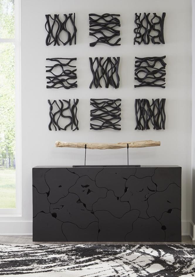 Vine Wall Tile, Black by Phillips Collection