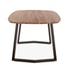 Salerno 82" Acacia Wood and Iron Dining Table, Natural by Home Trends & Design