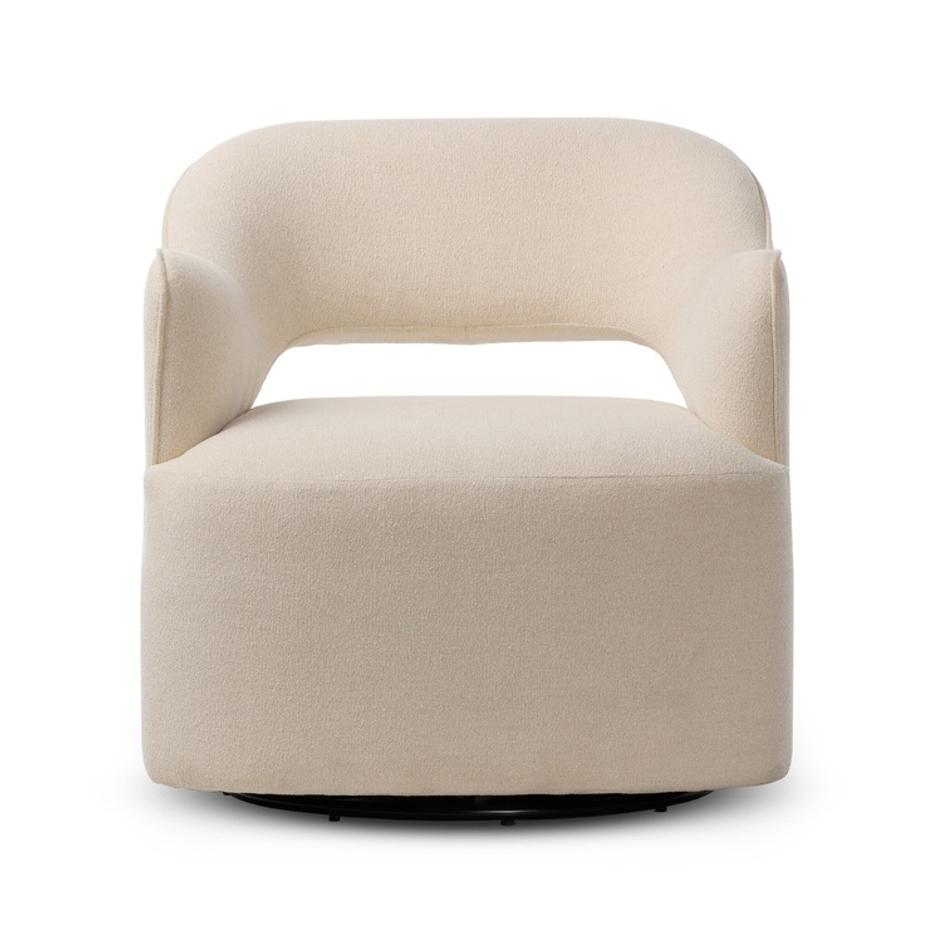 Blythe Swivel Chair - Crypton Wayfarer Snow by Four Hands