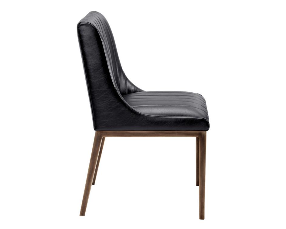 HALDEN DINING CHAIR - RUSTIC BRONZE - VINTAGE BLAC by Sunpan