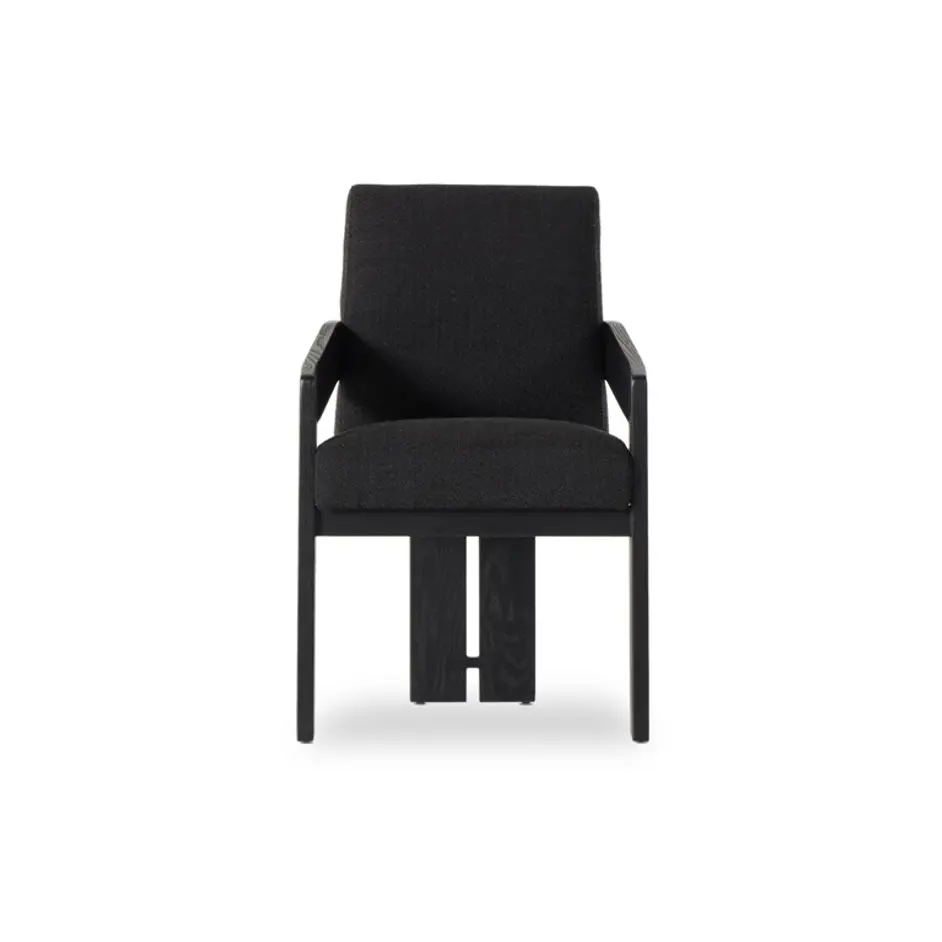 Roxy Dining Armchair In Gibson Black by FOUR HANDS