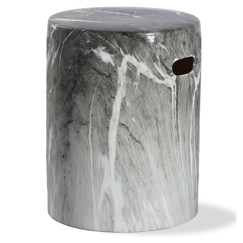 Marvel Marbled Garden Stool by Uttermost