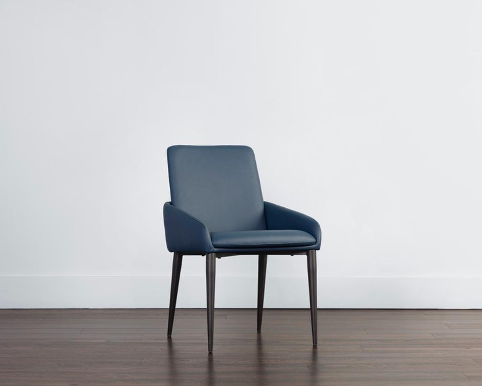 CARLO DINING ARMCHAIR - BLACK - DILLON THUNDER by Sunpan