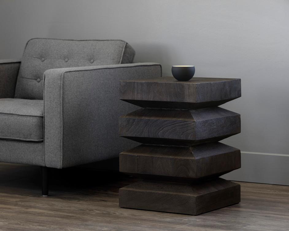 CORMAC END TABLE - DARK BROWN by Sunpan