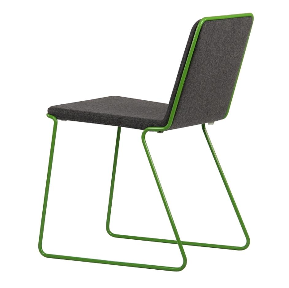 bleeker contemporary chair in wool by Nuans Design
