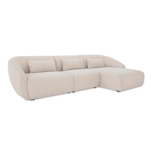 Amelia Lounge Modular Right Sectional Warm White by Moes Home