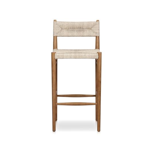 Lomas Bar + Counter Outdoor Stool - Vintage White by Four Hands