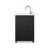 Millie Single Vanity - Satin Drifted Black Veneer by Four Hands