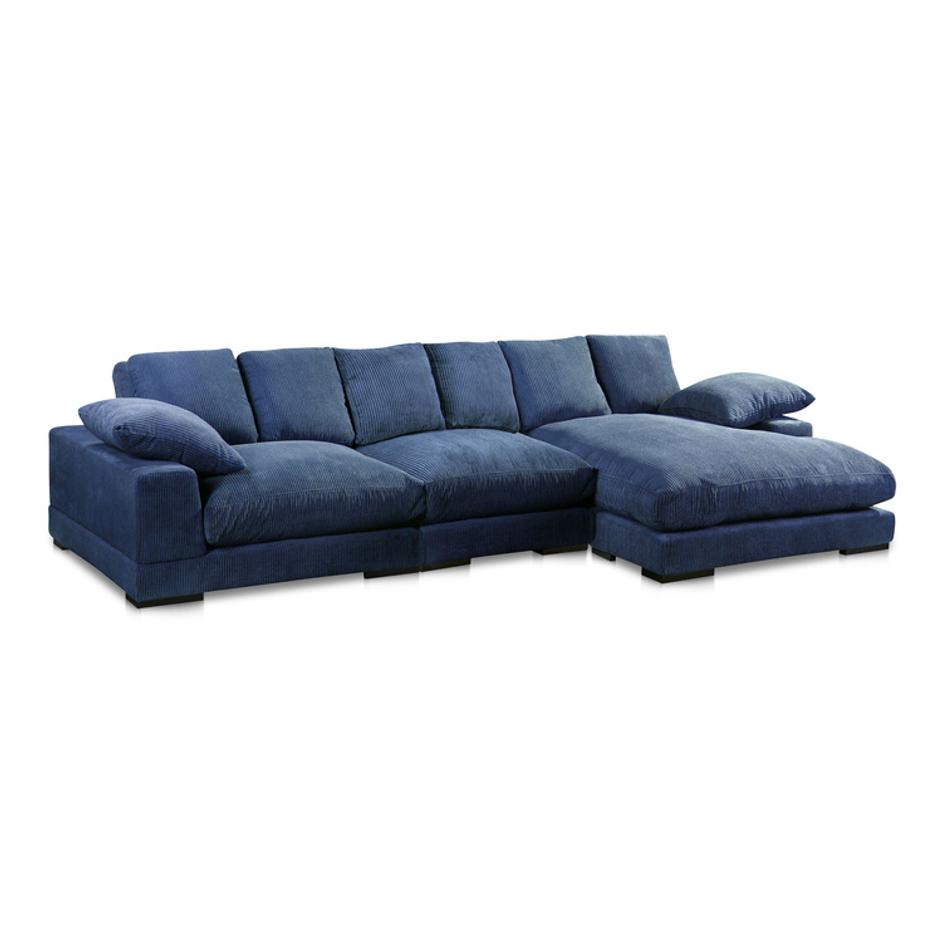 Plunge Large Sectional Navy by Moes Home