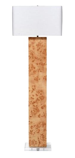 Parallel Burl Wood Floor Lamp by Jamie Young