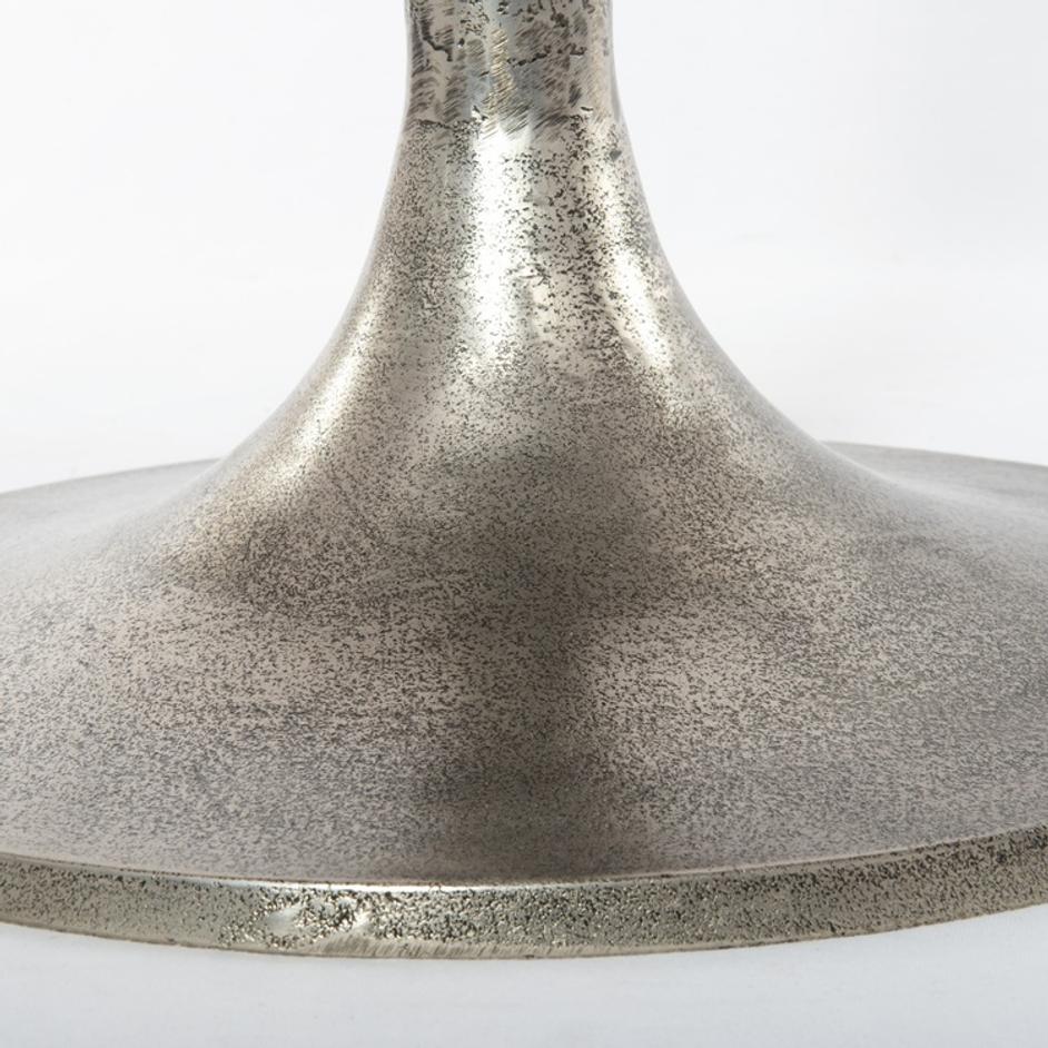 Simone Counter Table In Raw Antique Nickel by FOUR HANDS