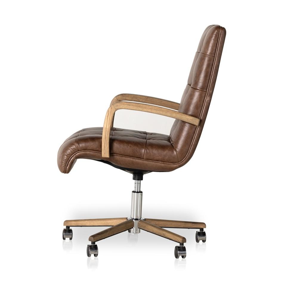 Luca Desk Chair In Sonoma Coco by FOUR HANDS
