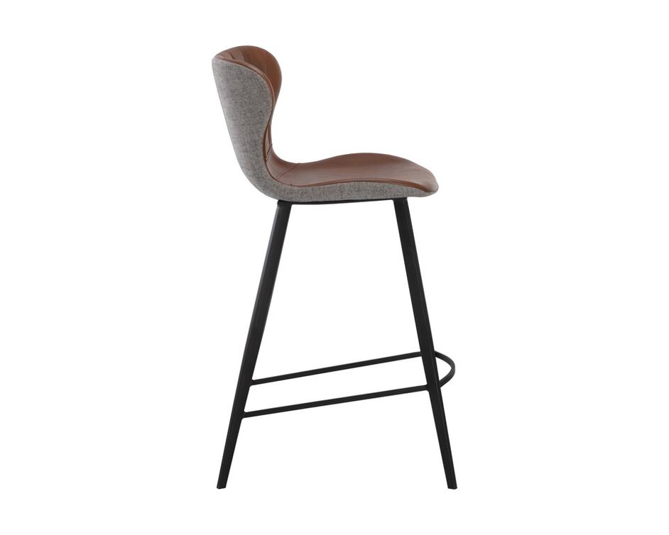 ARABELLA COUNTER STOOL - BRAVO COGNAC / NOVEMBER GREY by Sunpan