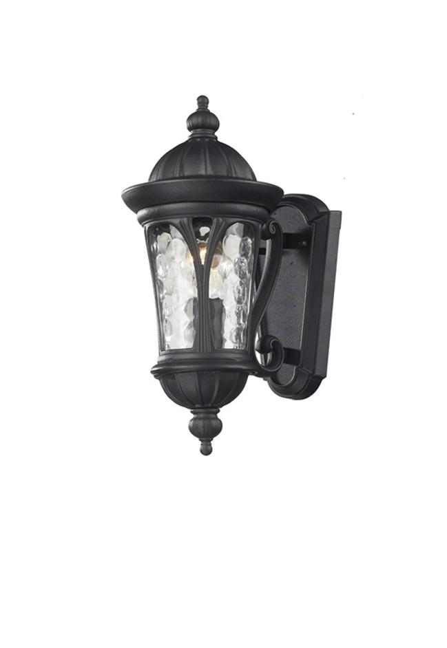 Doma 1 Light Outdoor Light in Black Finish by Z-Lite