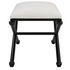 Andrews White Small Bench by Uttermost