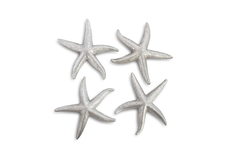 Star Fish, Silver Leaf, Set Of 4, Medium by PHILLIPS COLLECTION