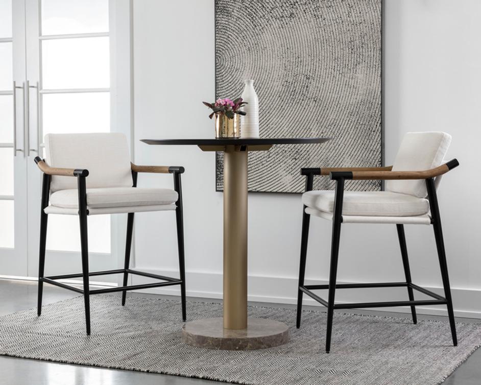 MEADOW COUNTER STOOL - HEATHER IVORY TWEED by Sunpan