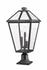 Talbot 3 Light Outdoor Pier Mounted Fixture in Black Finish by Z-Lite