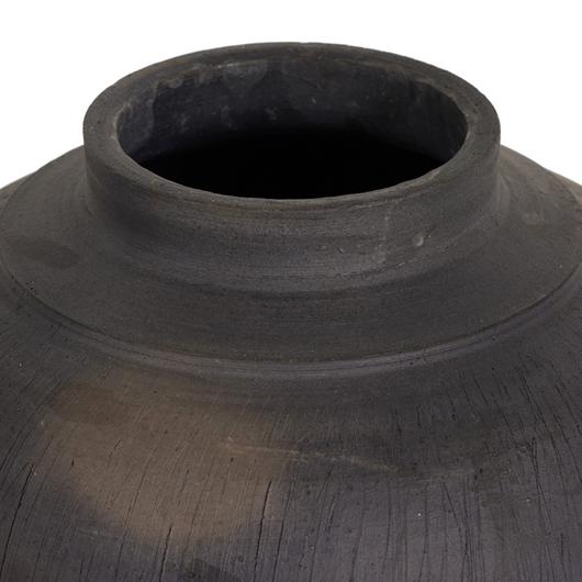 Clea Vessel - Aged Black Terracotta by Four Hands