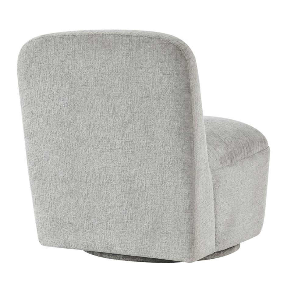 Cortez Fabric Swivel Accent Chair, Seville Gray by New Pacific Direct