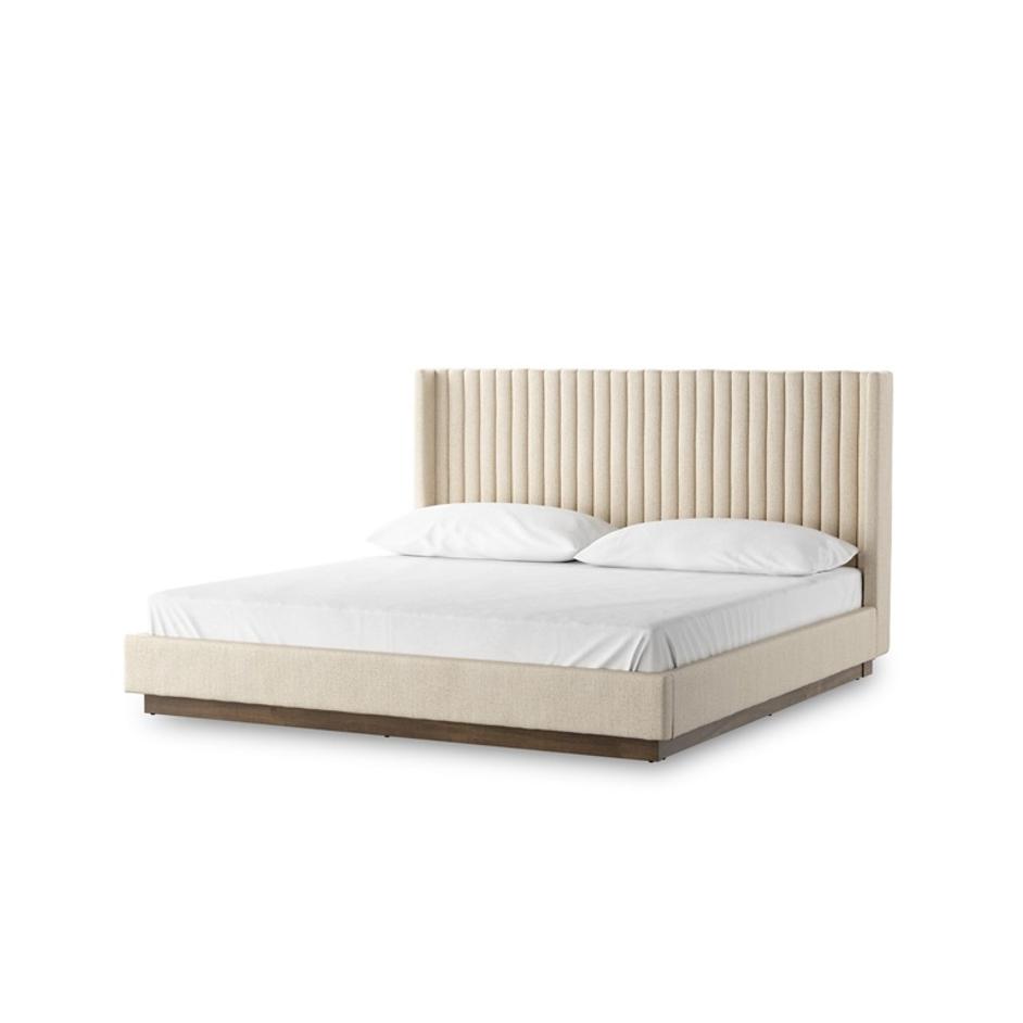 Montgomery King Bed - Thames Cream by Four Hands
