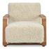 Eckersley Lounge Chair Cream Faux Fur by Moes Home
