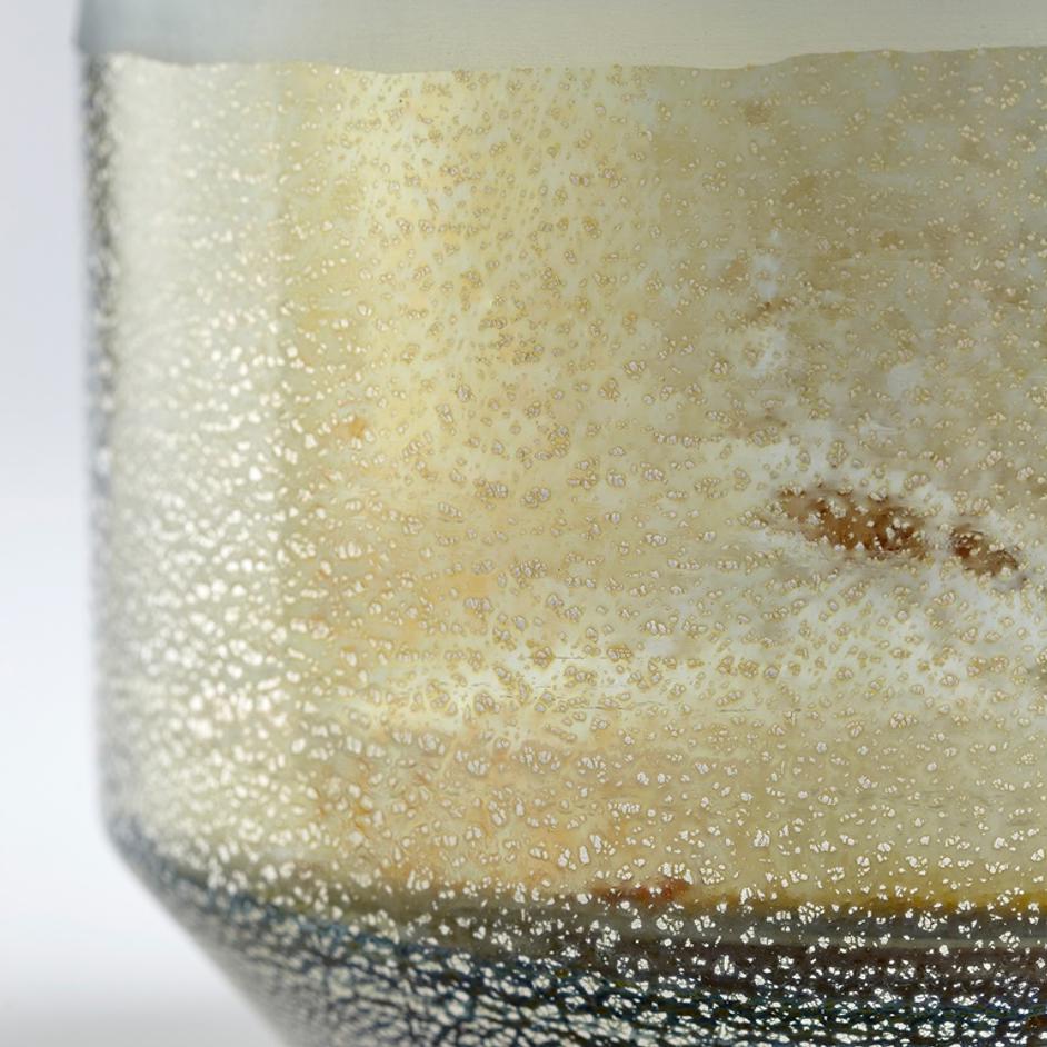 Medium Alchemy Vase in Grey and Guilded Silver by Cyan Design