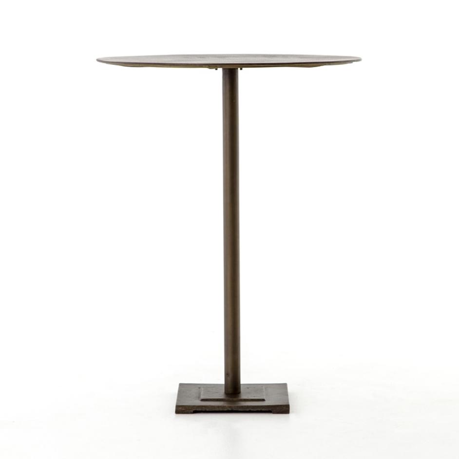 Fannin Bar Table In Acid Aged Brass In Bar by FOUR HANDS
