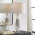 Quinn White & Silver Table Lamp by Uttermost
