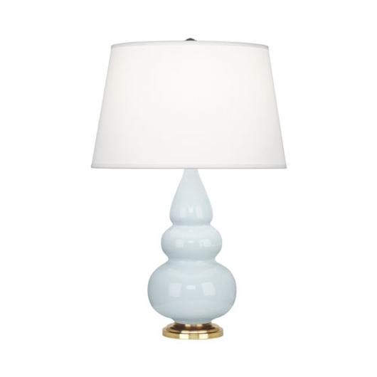 Baby Blue Small Triple Gourd Accent Lamp by Robert Abbey