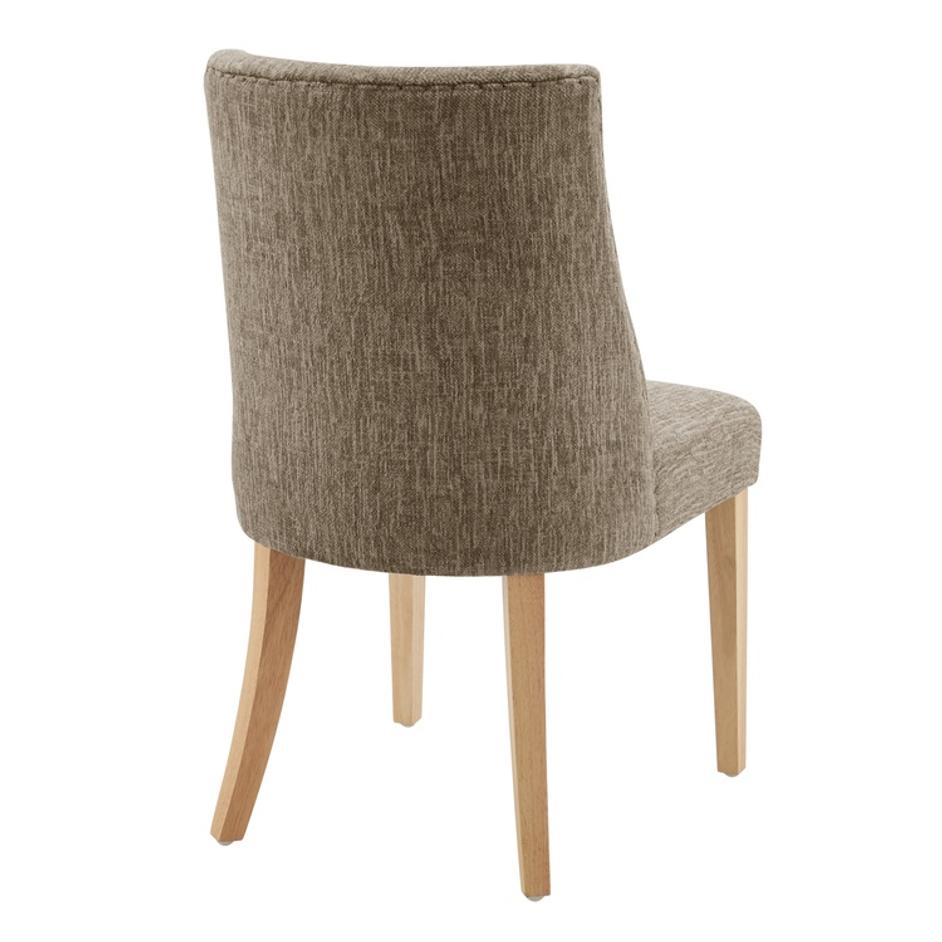 New Paris KD Fabric Dining Side Chair, Pasadena Taupe by New Pacific Direct